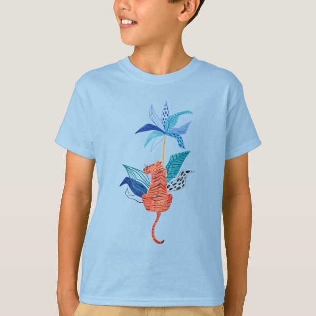Funny Animals Kids T-Shirt (Front)