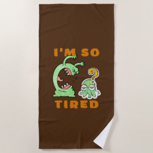Funny Animals Sarcastic Cute Beach Towel