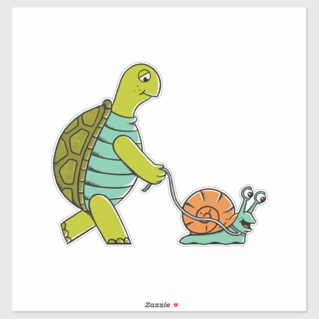 Funny Animals Turtle And Snail (Sheet)