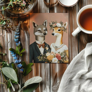 Funny Animals Wedding Invitation