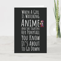 Funny Anime Cards Girl Daughter For Her Otaku