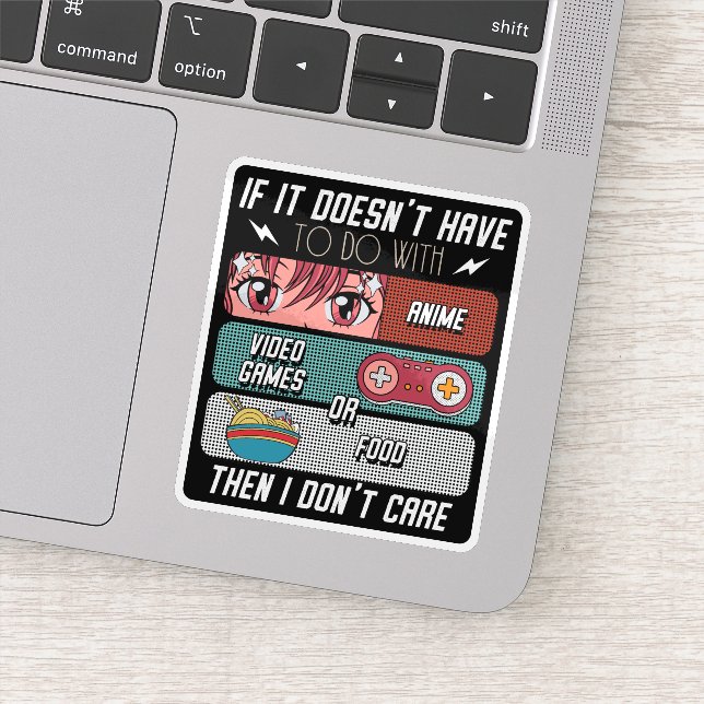 Funny Anime Fans Food And Video Games Lover Gifts (Detail)