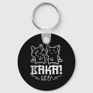 Funny Anime Manga Otaku Baka Rabbit Slap Meme Key Ring