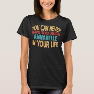 Funny Annabelle Personalised Tshirt First Name Jok