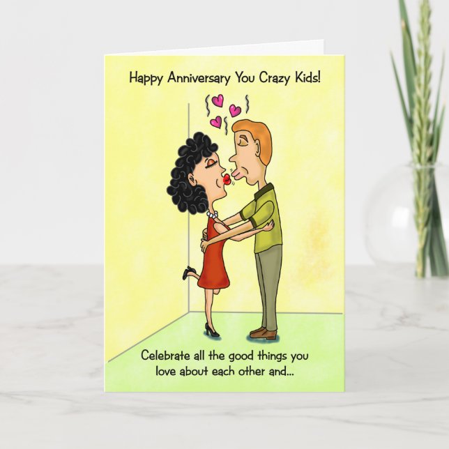 Funny Anniversary Card: Celebrate Love For Them Ca Card (Front)