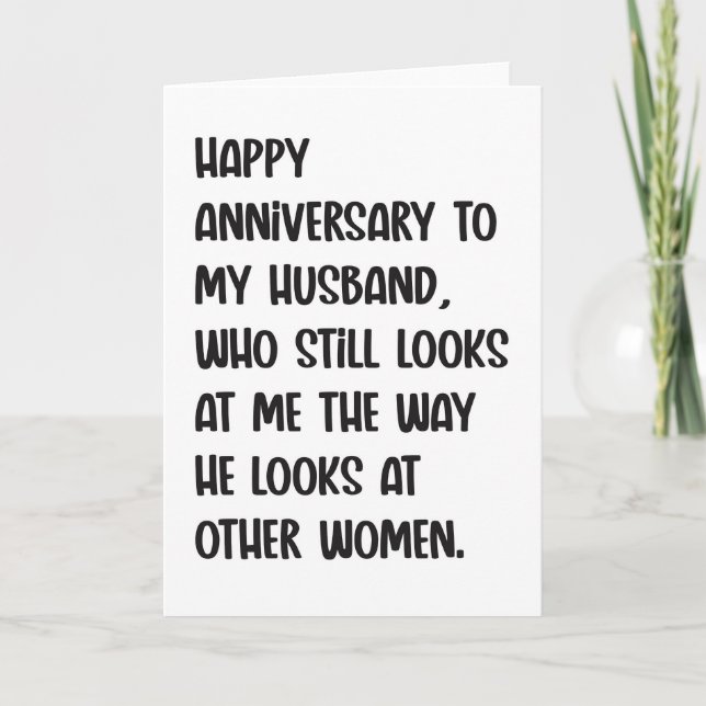 Funny Anniversary Card For Husband (Front)