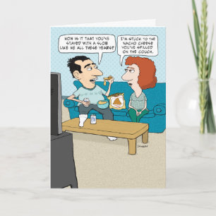 Funny Anniversary Card: Sticking Around Card