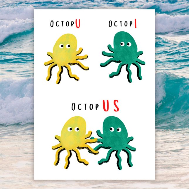 Funny anniversary card with octopus pun (Creator Uploaded)