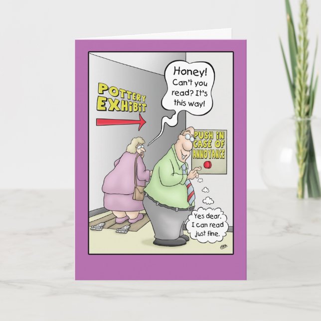 Funny Anniversary Cards: Push in Case Of 2 Card (Front)