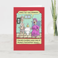 Funny Anniversary Cards: Seat Up