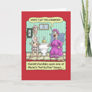 Funny Anniversary Cards: Seat Up Card