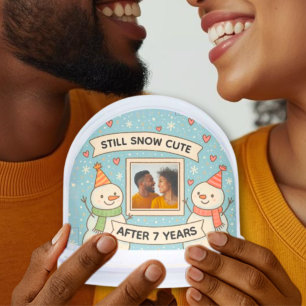 Funny Anniversary gift Still Snow Cute Christmas  Snowglobe