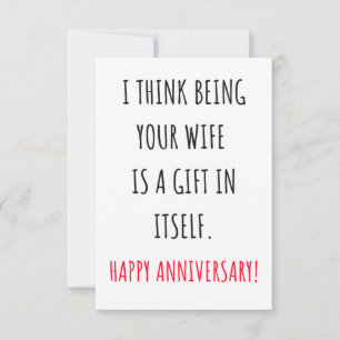 Funny Anniversary gifts & card for husbands, him