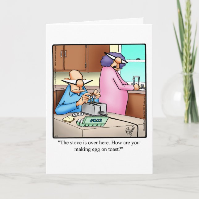 Funny Anniversary Greeting Card For Her (Front)