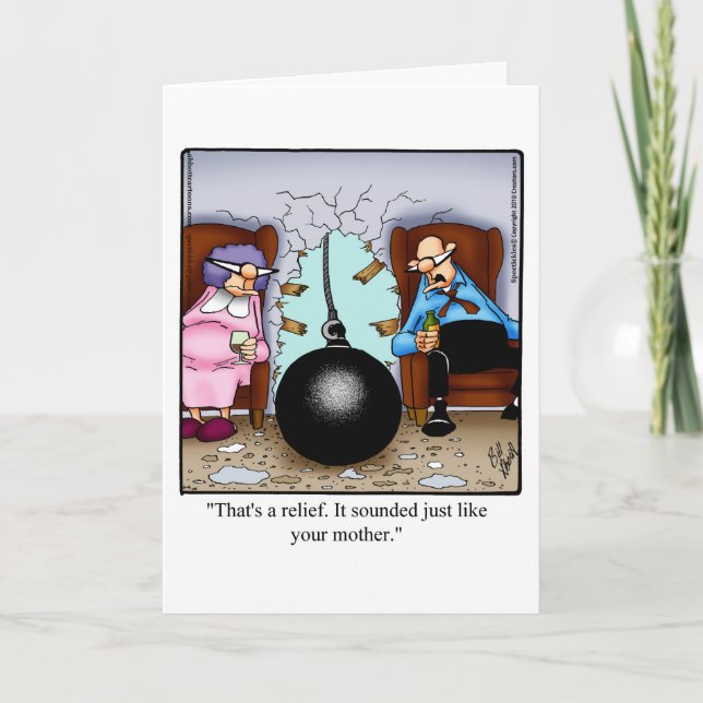 Funny Anniversary Greeting card For Wife (Front)