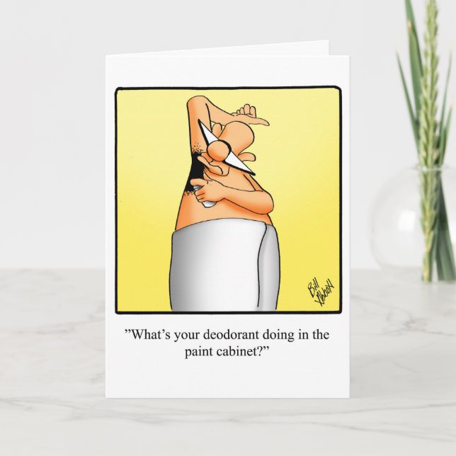 Funny Anniversary Humour Greeting Card (Front)