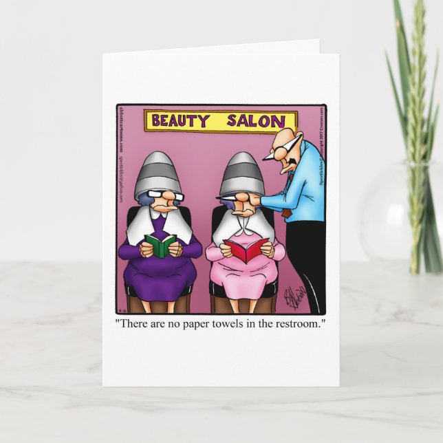 Funny Anniversary Humour Greeting Card (Front)