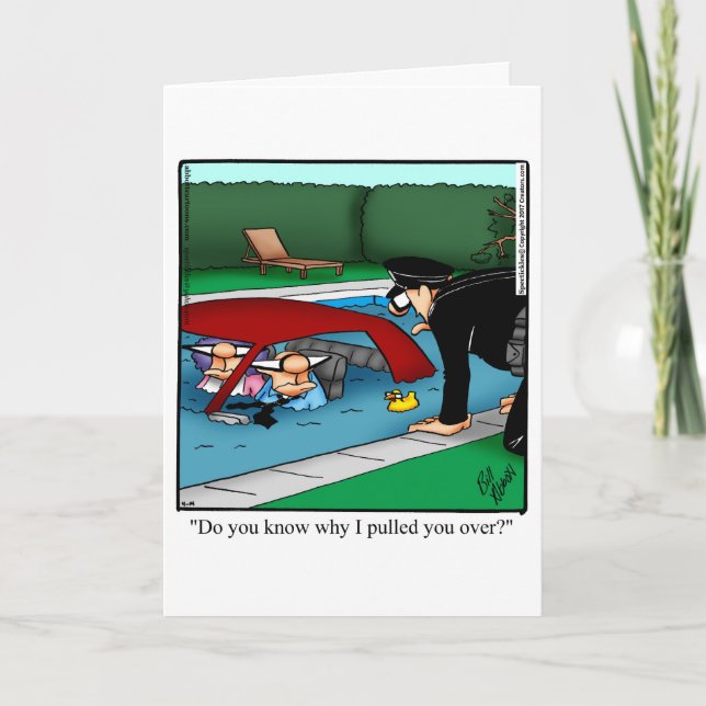 Funny Anniversary Humour Greeting Card For Him (Front)