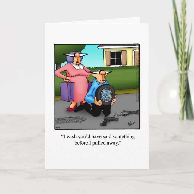 Funny Anniversary Humour Greeting Card For Him (Front)