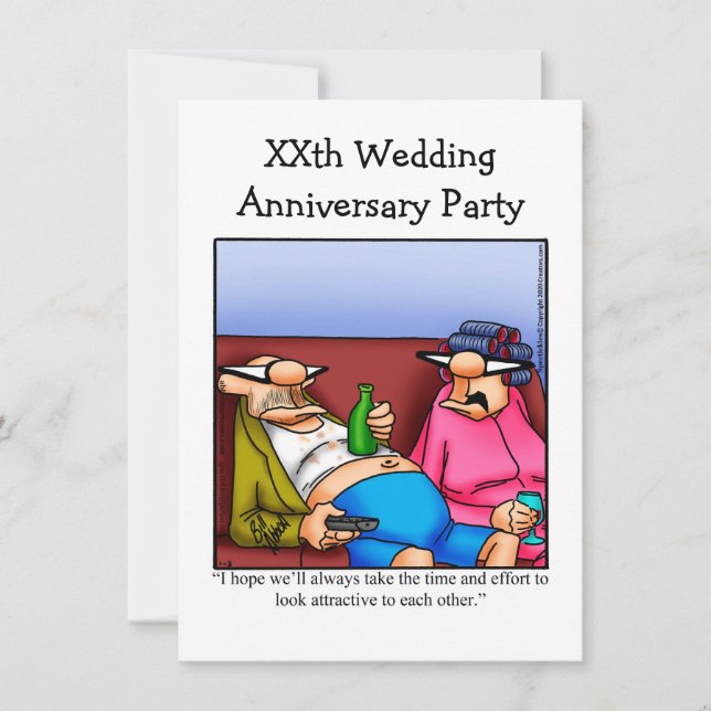 Funny Anniversary Party Invitation (Front)
