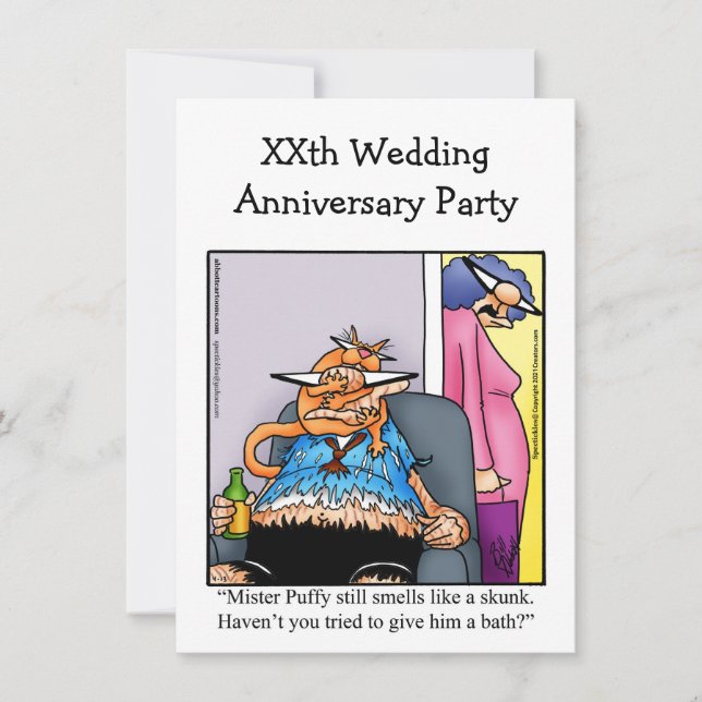 Funny Anniversary Party Invitation (Front)