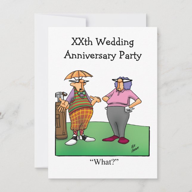 Funny Anniversary Party Invitation (Front)