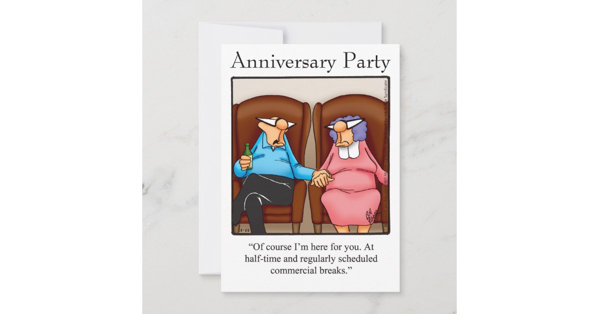 Funny Anniversary Party Invitation "Spectickles" Zazzle