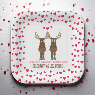 Funny Anniversary Personalised Paper Plate