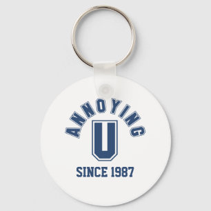 Funny Annoying You Keychain, Blue Key Ring