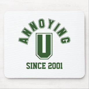 Funny Annoying You Mousepad, Green Mouse Mat