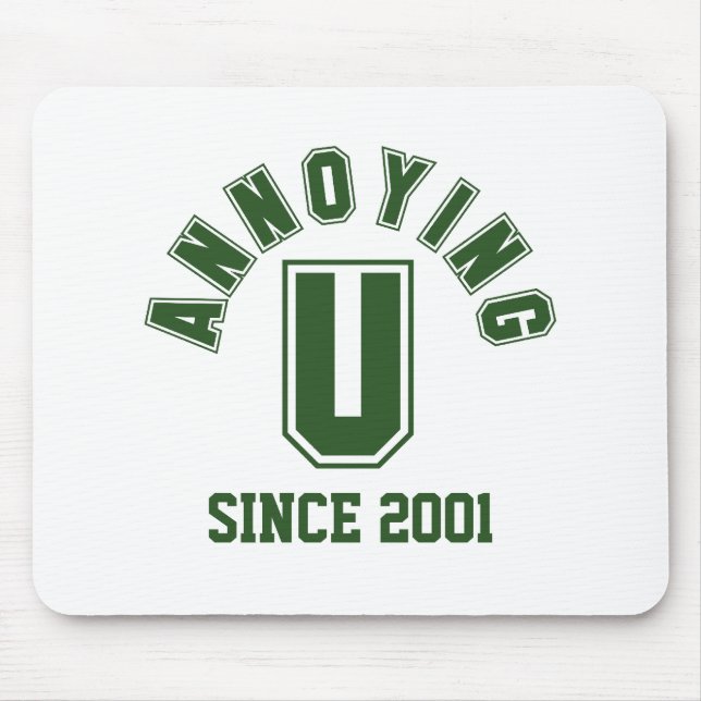 Funny Annoying You Mousepad, Green Mouse Mat (Front)