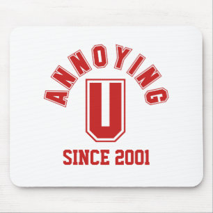 Funny Annoying You Mousepad, Red Mouse Mat