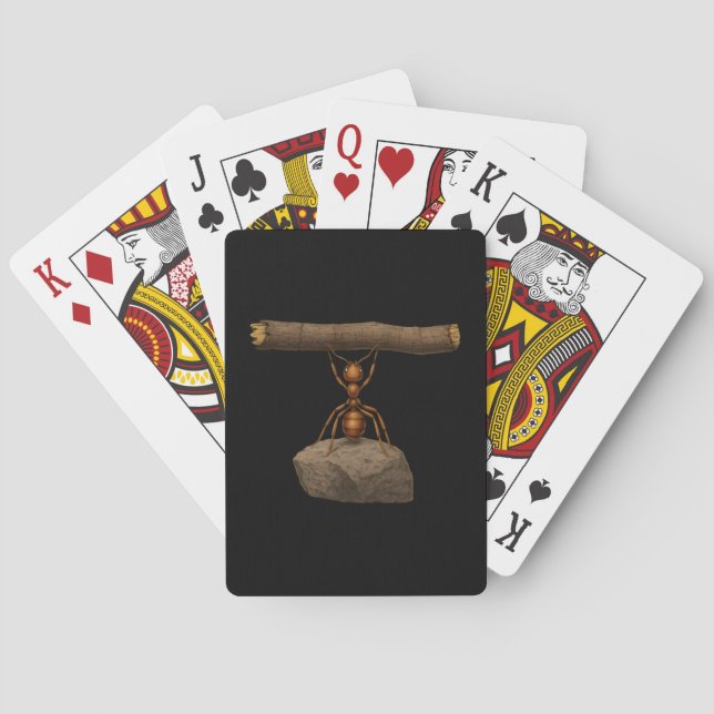 Funny Ant Gym Playing Cards (Back)