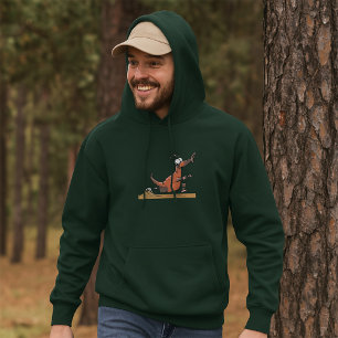 Funny Anteater Cartoon Quirky Running Animal  Hoodie