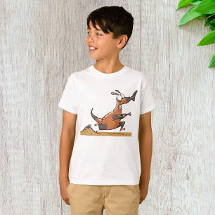 Funny Anteater Cartoon Quirky Running Animal T-Shirt