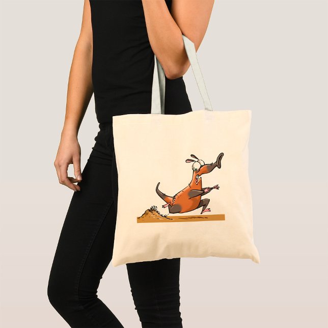 Funny Anteater Cartoon Quirky Running Animal  Tote Bag (Creator Uploaded)