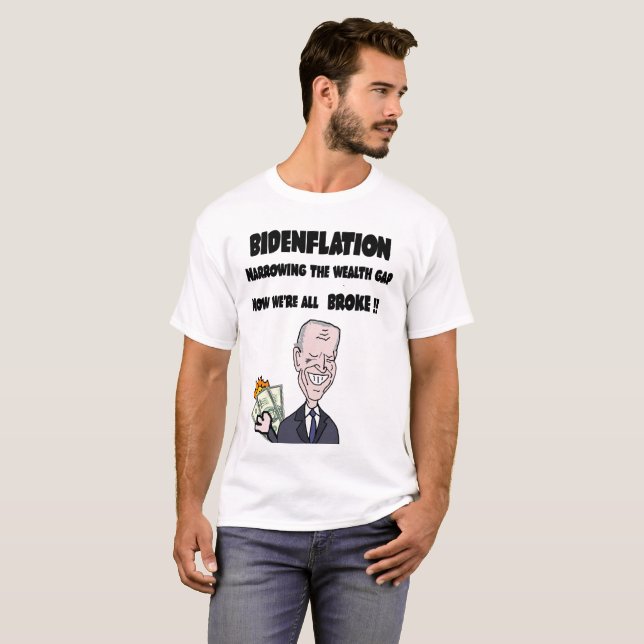 Funny Anti Biden Bidenflation Inflation T-Shirt (Front Full)