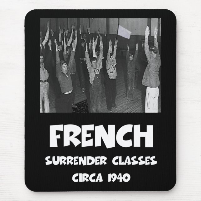 Funny anti French Mouse Mat (Front)