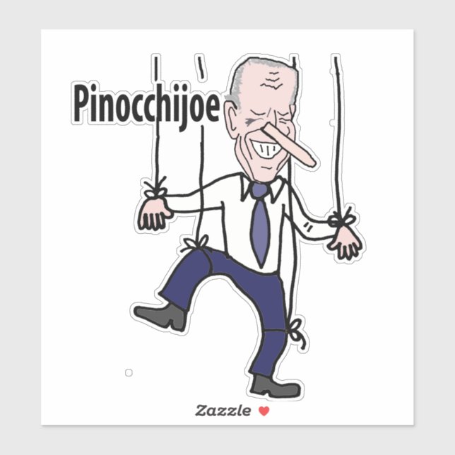 Funny Anti Joe Biden Pinocchijoe Pun Political (Sheet)