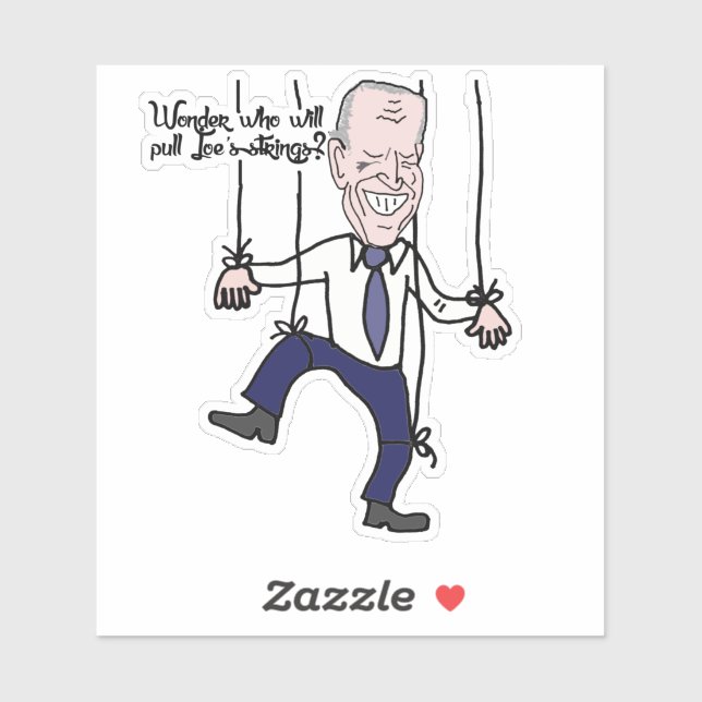 Funny Anti Joe Biden Puppet Political Cartoon (Sheet)