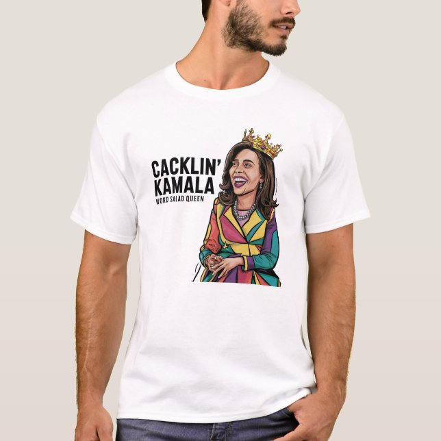 Funny anti Kamala Harris Laughing Politics T-Shirt (Front)