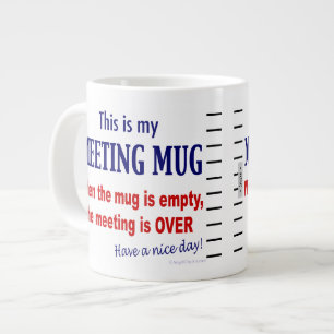 Funny Anti-Meeting Jumbo Coffee Mug