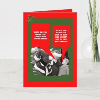 Funny anti Obama Christmas Holiday Card