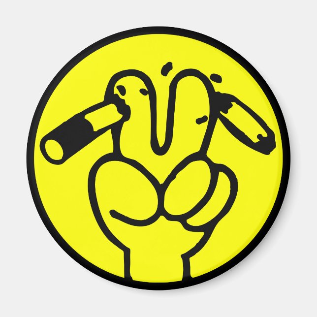 Funny Anti Smoking ⚠ Thai Sign ⚠ Magnet (Front)