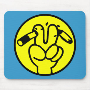 Funny Anti Smoking ⚠ Thai Sign ⚠ Mouse Mat