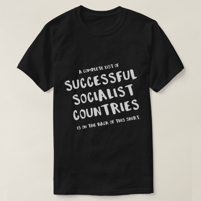 Funny Anti Socialism T Shirt Anti-liberal Anti-dem (Design Front)