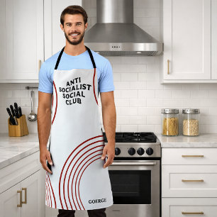 Funny Anti Socialist Social Club Socialism Apron