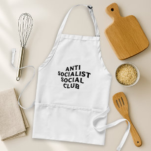 Funny Anti Socialist Social Club Socialism Standard Apron