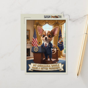 Funny anti-Trump 3D Postcard