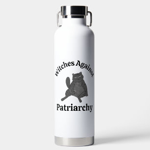 Funny Anti Trump Cat Feminist Gift Birthday Zodiac Water Bottle
